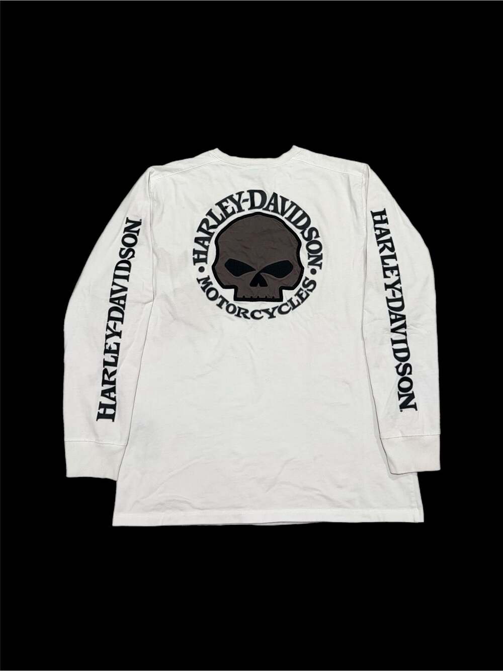 Harley-Davidson Genuine Motorclothes Long Sleeve Skull Graphic Shirt Size L